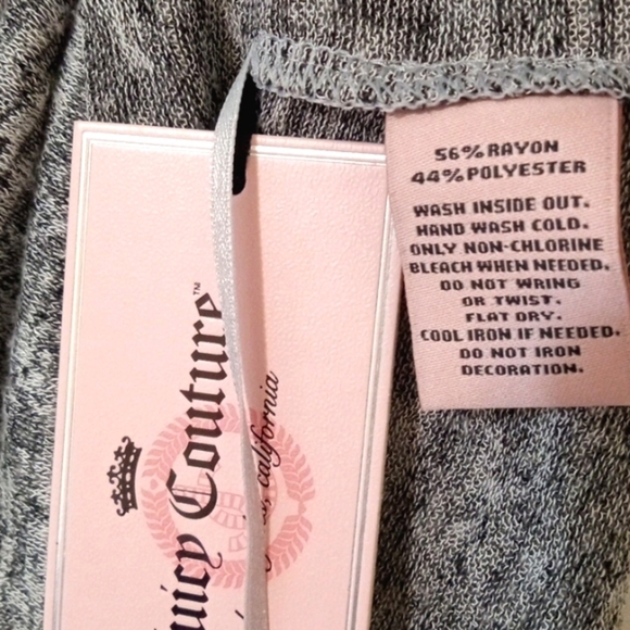 JUICY COUTURE MARSHMALLOW BLACK WHITE RHINESTONE TANK TOP SIZE XL NWT - Picture 5 of 5